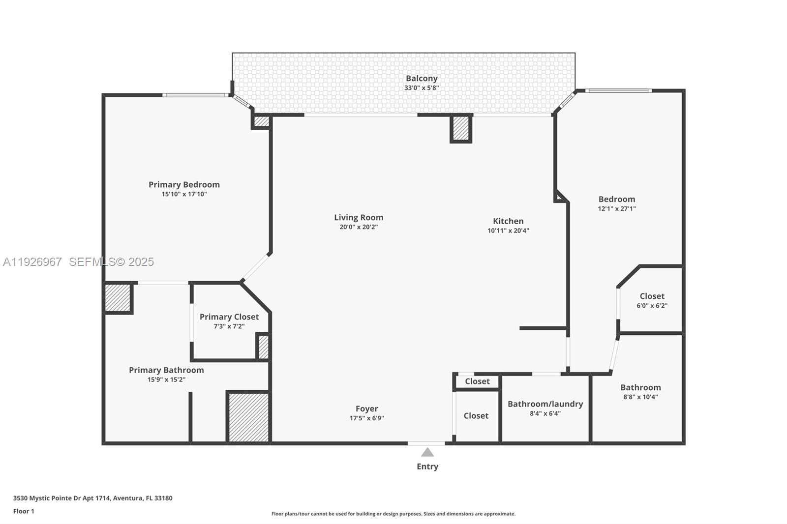 3530 Mystic Pointe Dr #1714 Aventura, FL 33180