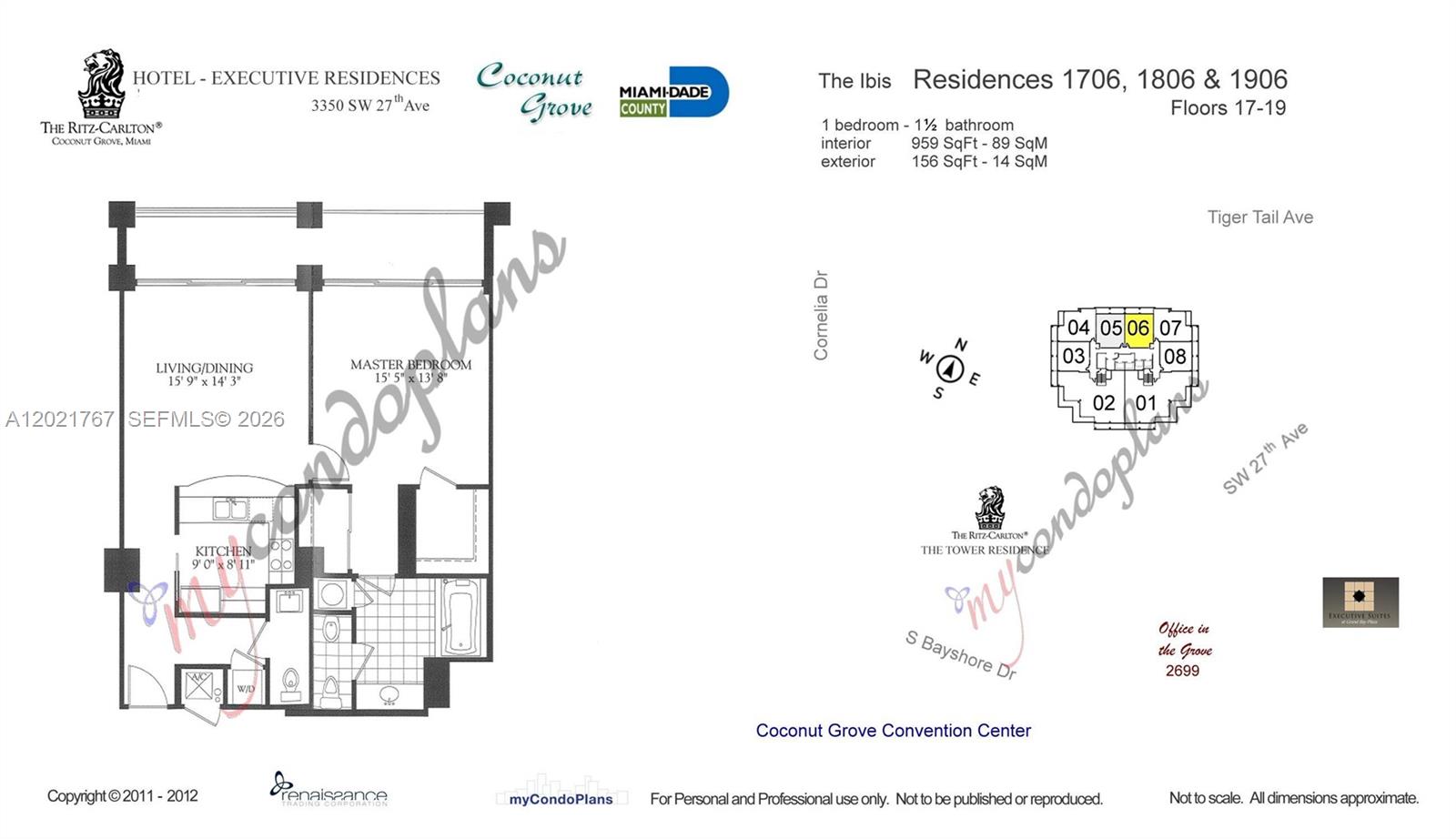 3350 SW 27th Ave #1706 Coconut Grove, FL 33133