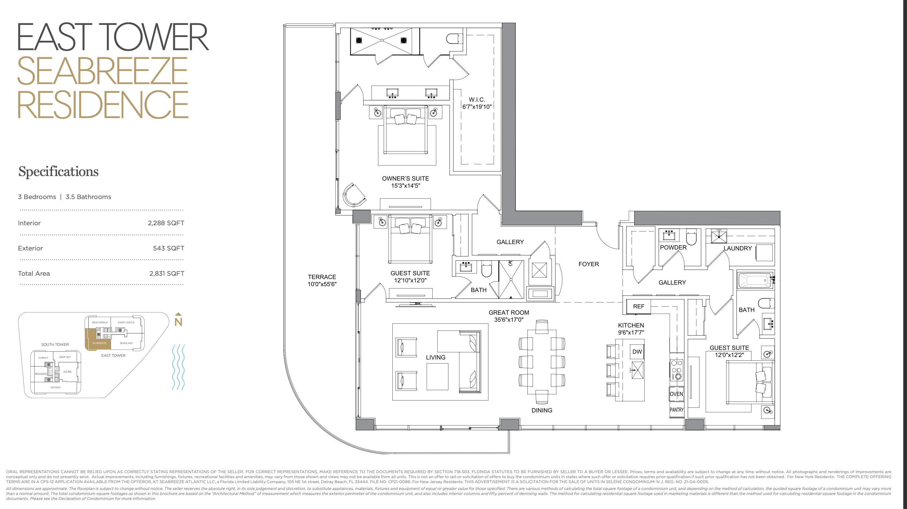 151 N Seabreeze #E-2502 Fort Lauderdale, FL 33304