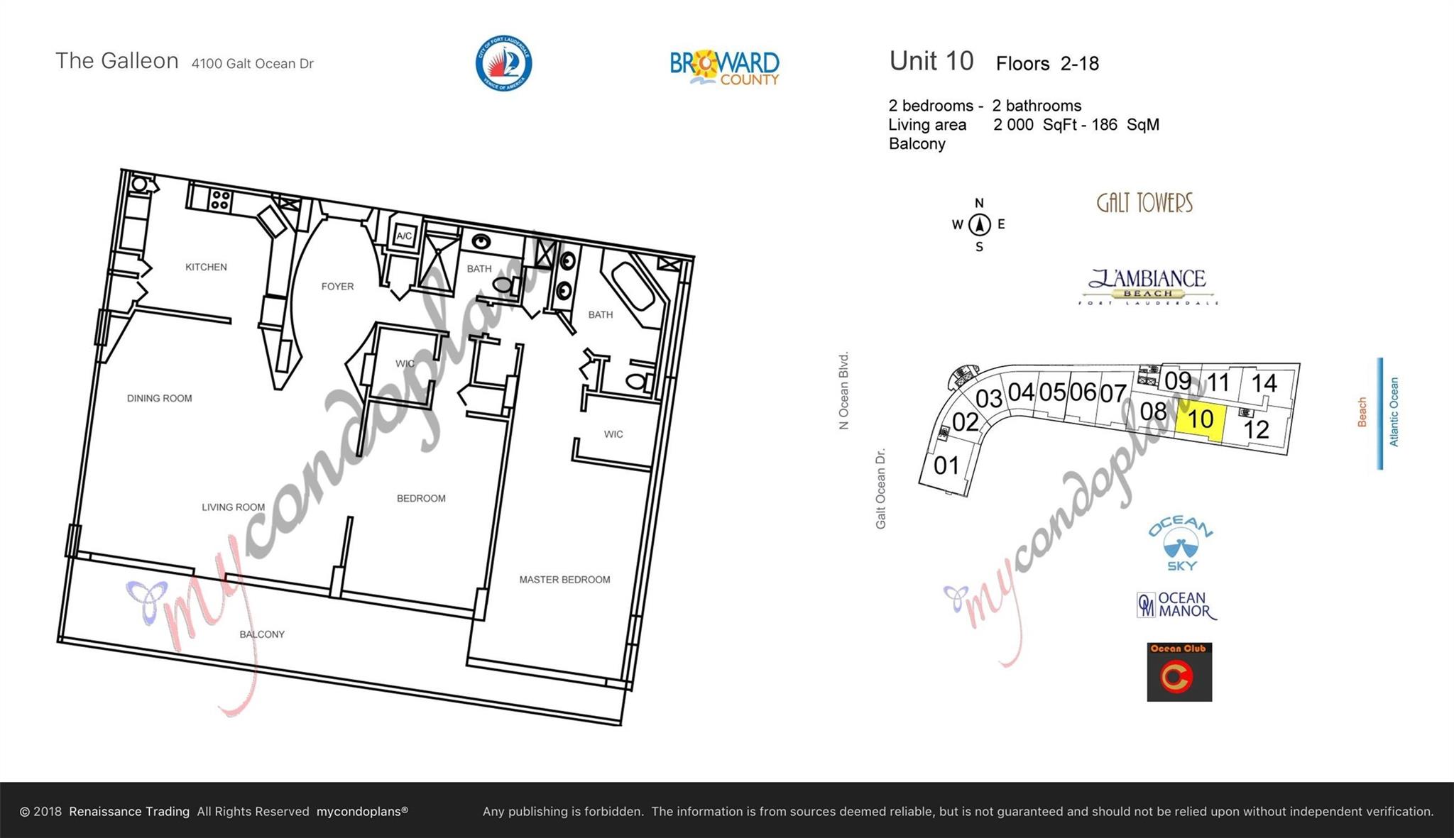 4100 Galt Ocean Dr #910,Fort Lauderdale, FL 33308