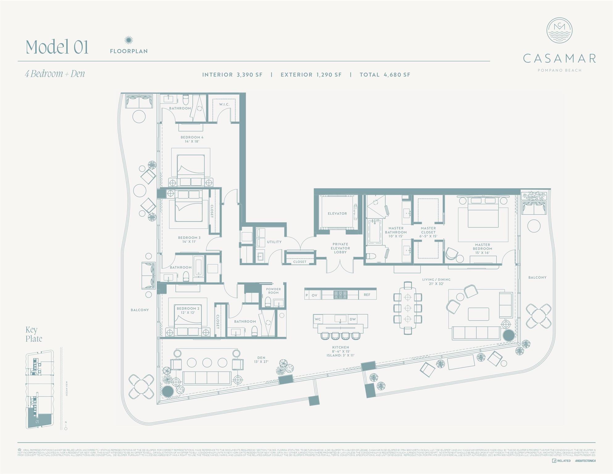 900 N Ocean Blvd #1401 Pompano Beach, FL 33062