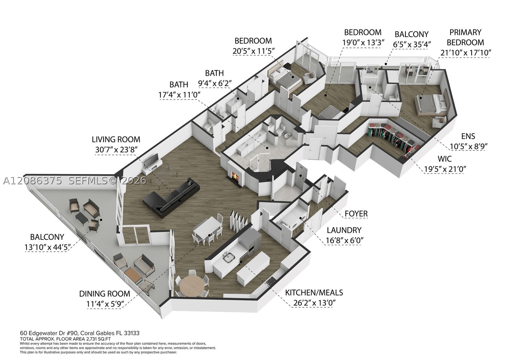 60 Edgewater Dr #9D Coral Gables, FL 33133