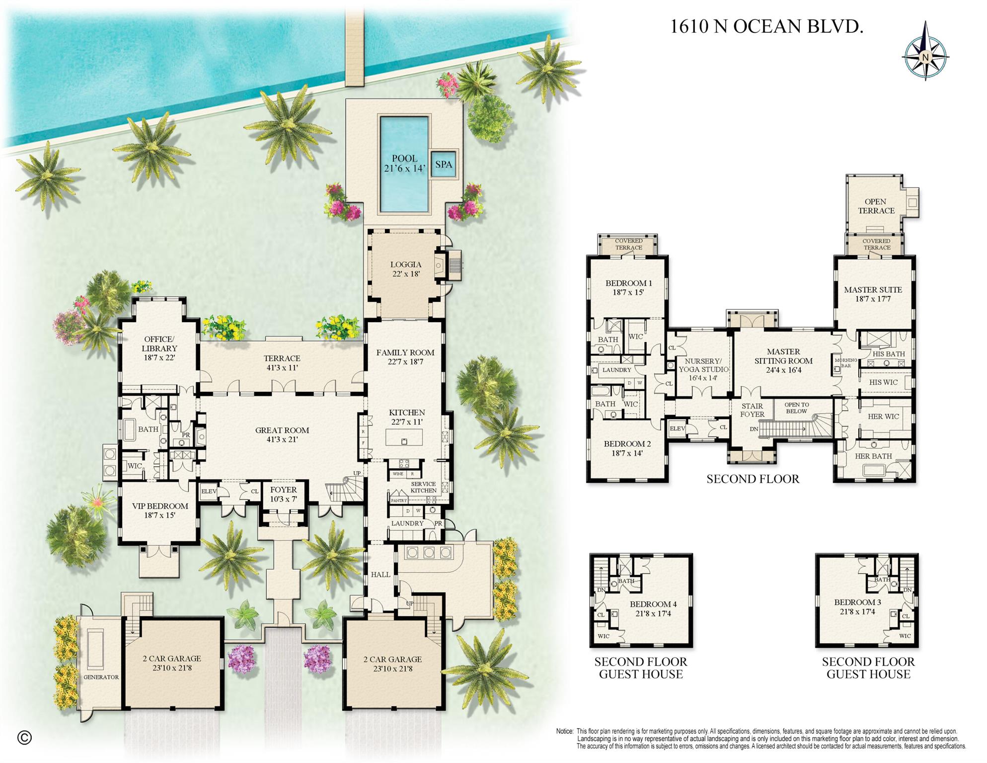 1610 N Ocean Blvd Palm Beach, FL 33480 1610 N Ocean Blvd Palm Beach, FL 33480