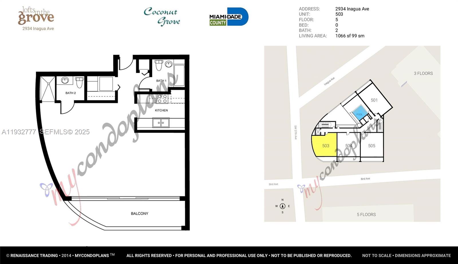 2694 Inagua Ave #PH-3 Coconut Grove, FL 33133