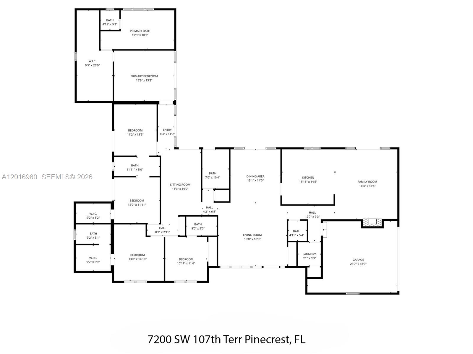 7200 SW 107th Ter Pinecrest, FL 33156