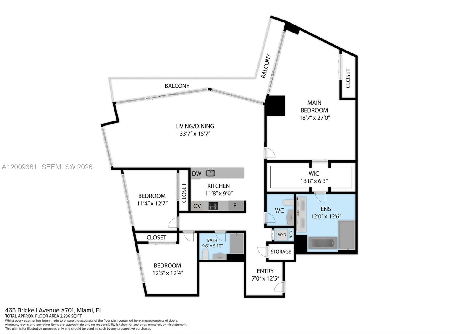 465 Brickell Ave #701 Miami, FL 33131