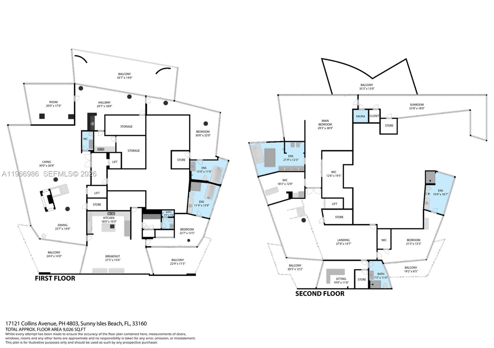 17121 Collins Ave #4803 Sunny Isles Beach, FL 33160