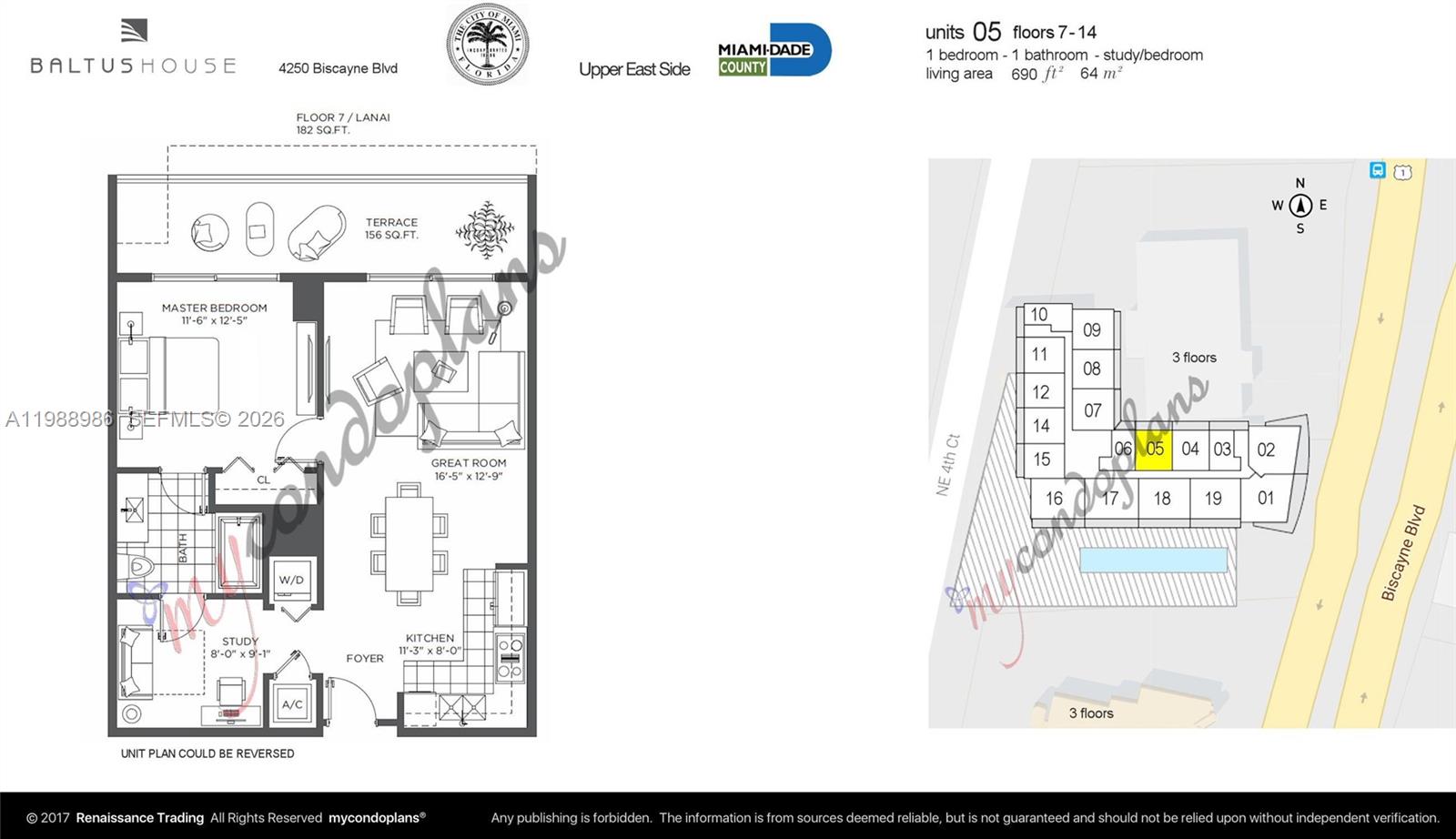4250 Biscayne Blvd #1205 Miami, FL 33137