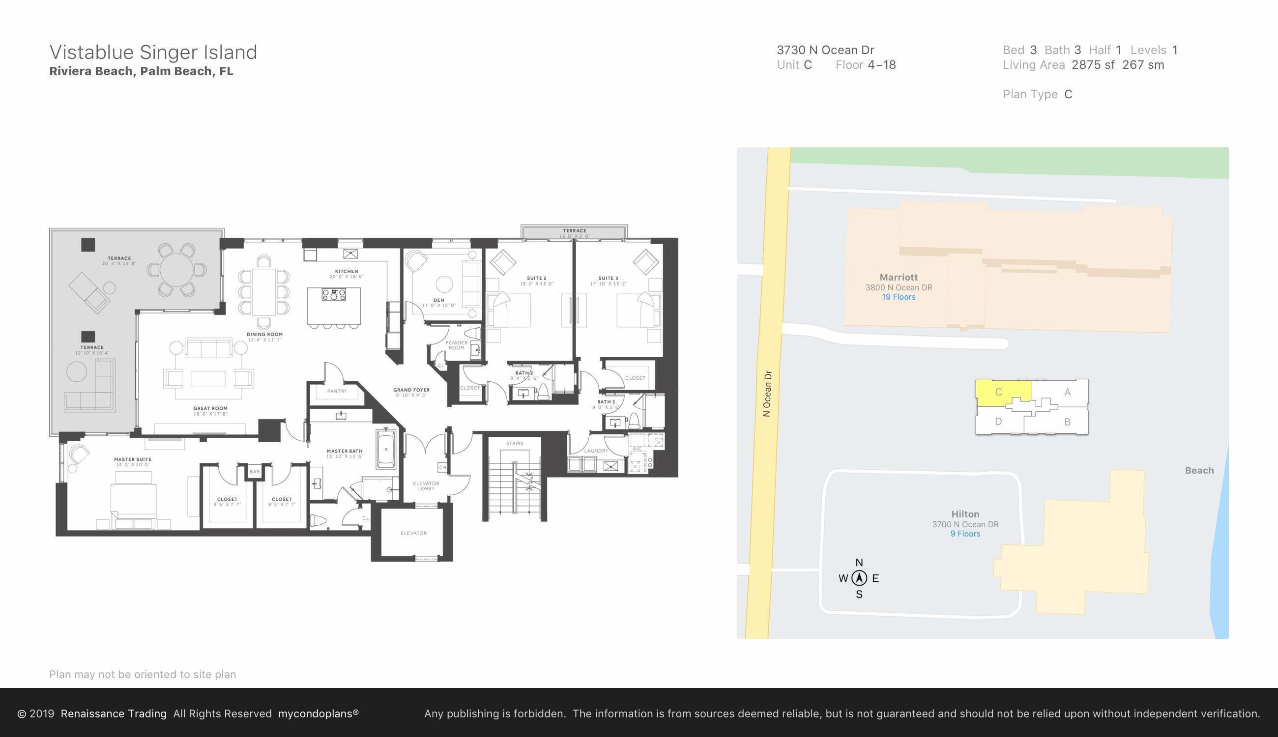 3730 N Ocean #12c Singer Island, FL 33404