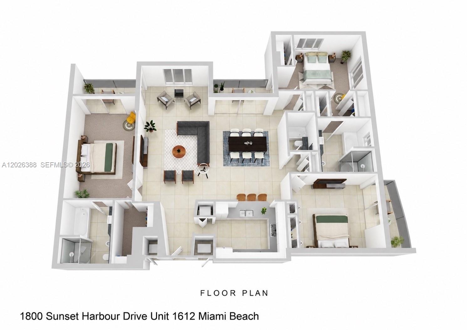 1800 Sunset Harbour #1612 Miami Beach, FL 33139