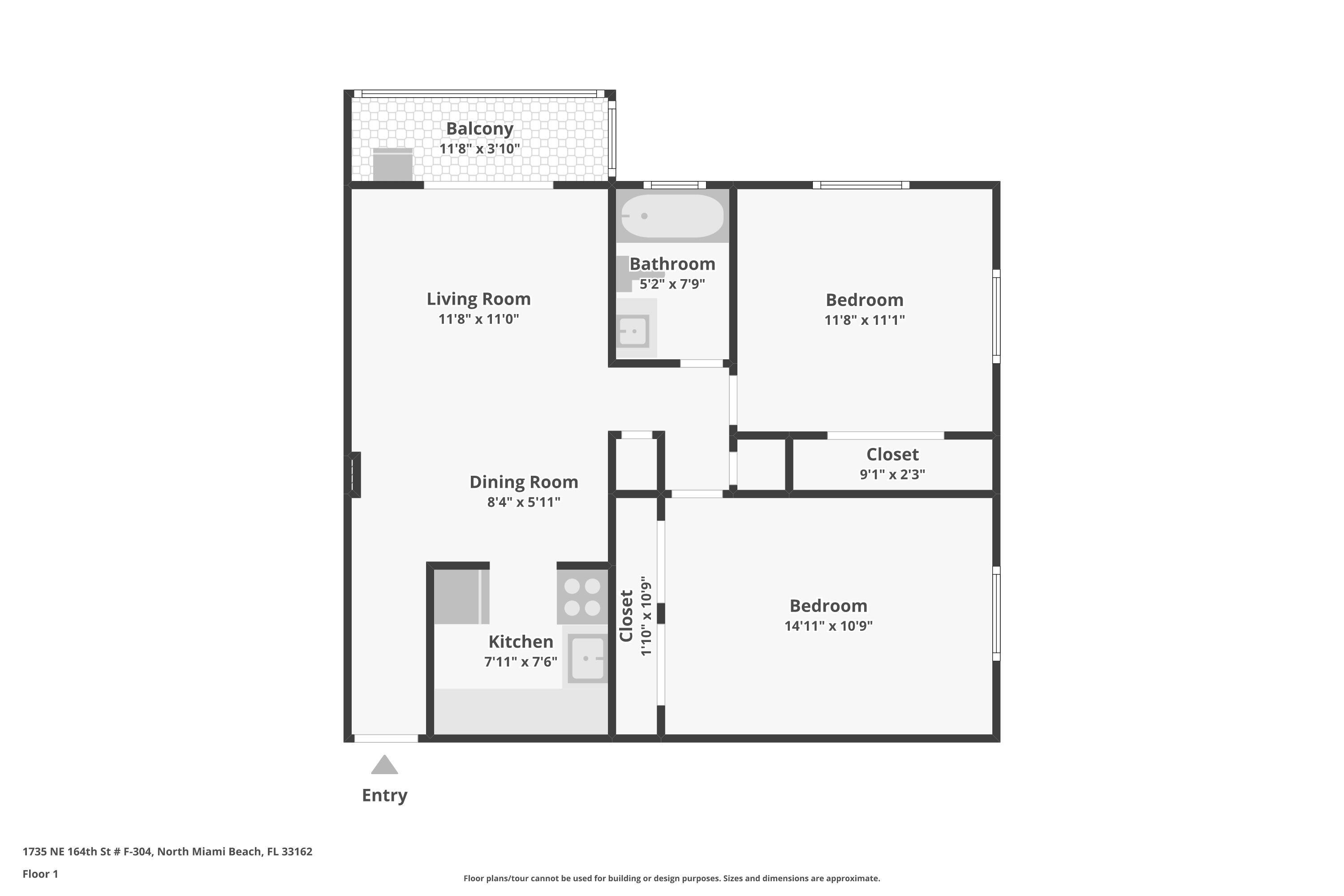 1735 NE 164th #F-304 North Miami Beach, FL 33162