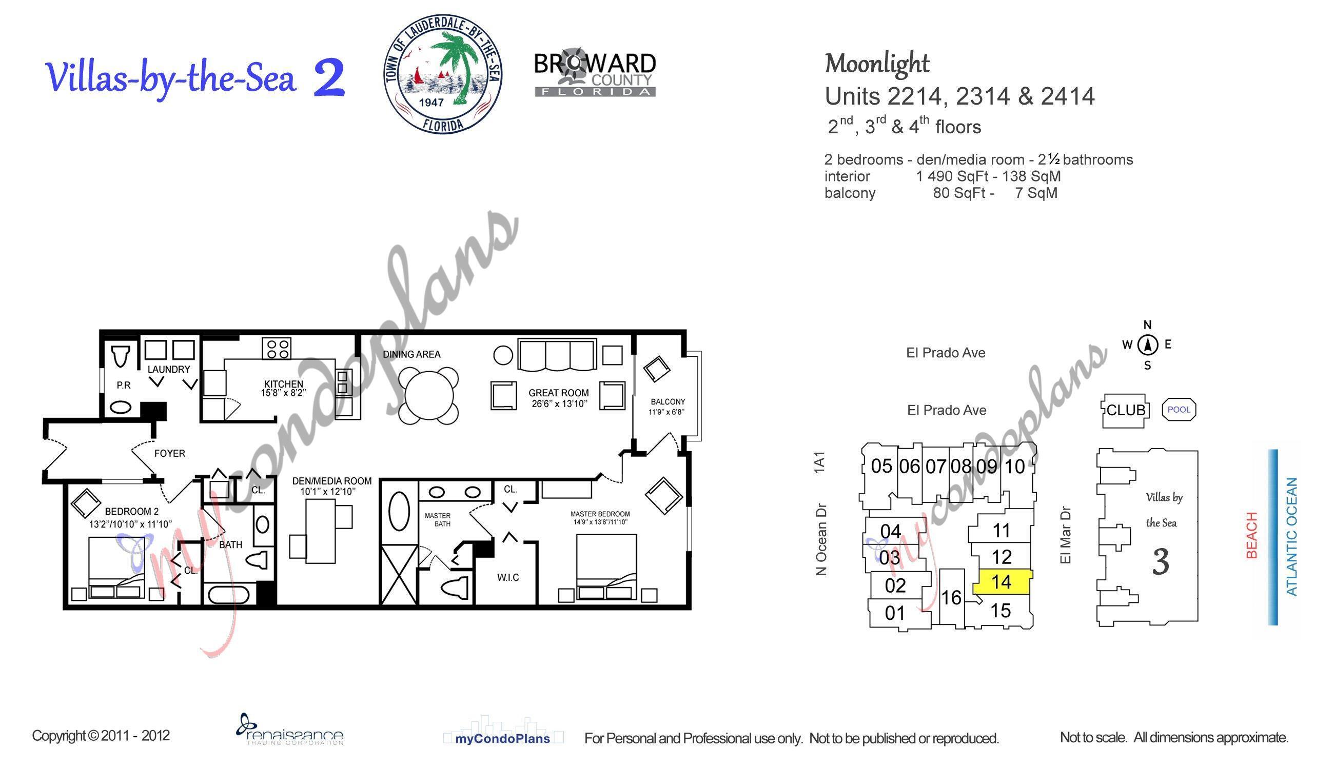 4445 El Mar #2414 Lauderdale By The Sea, FL 33308
