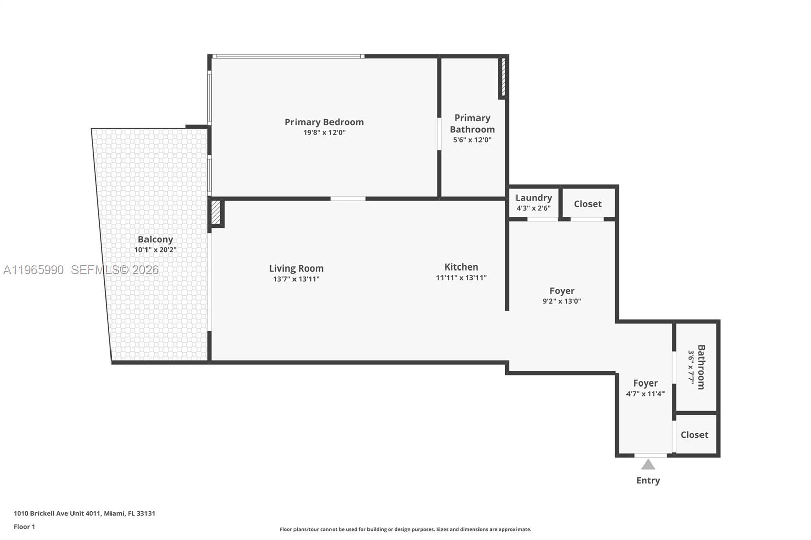 1010 Brickell Ave #4011 Miami, FL 33131