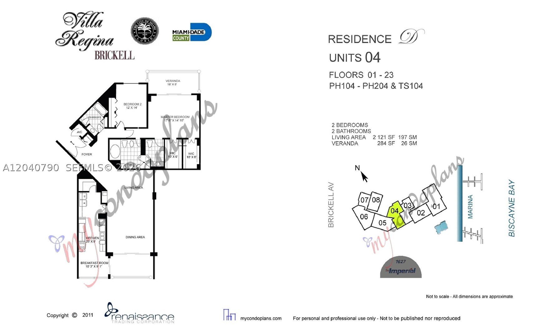 1581 Brickell Ave #PH104 Miami, FL 33129