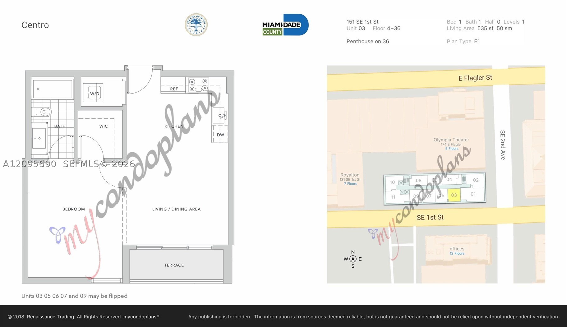 151 SE 1st St #3103 Miami, FL 33131