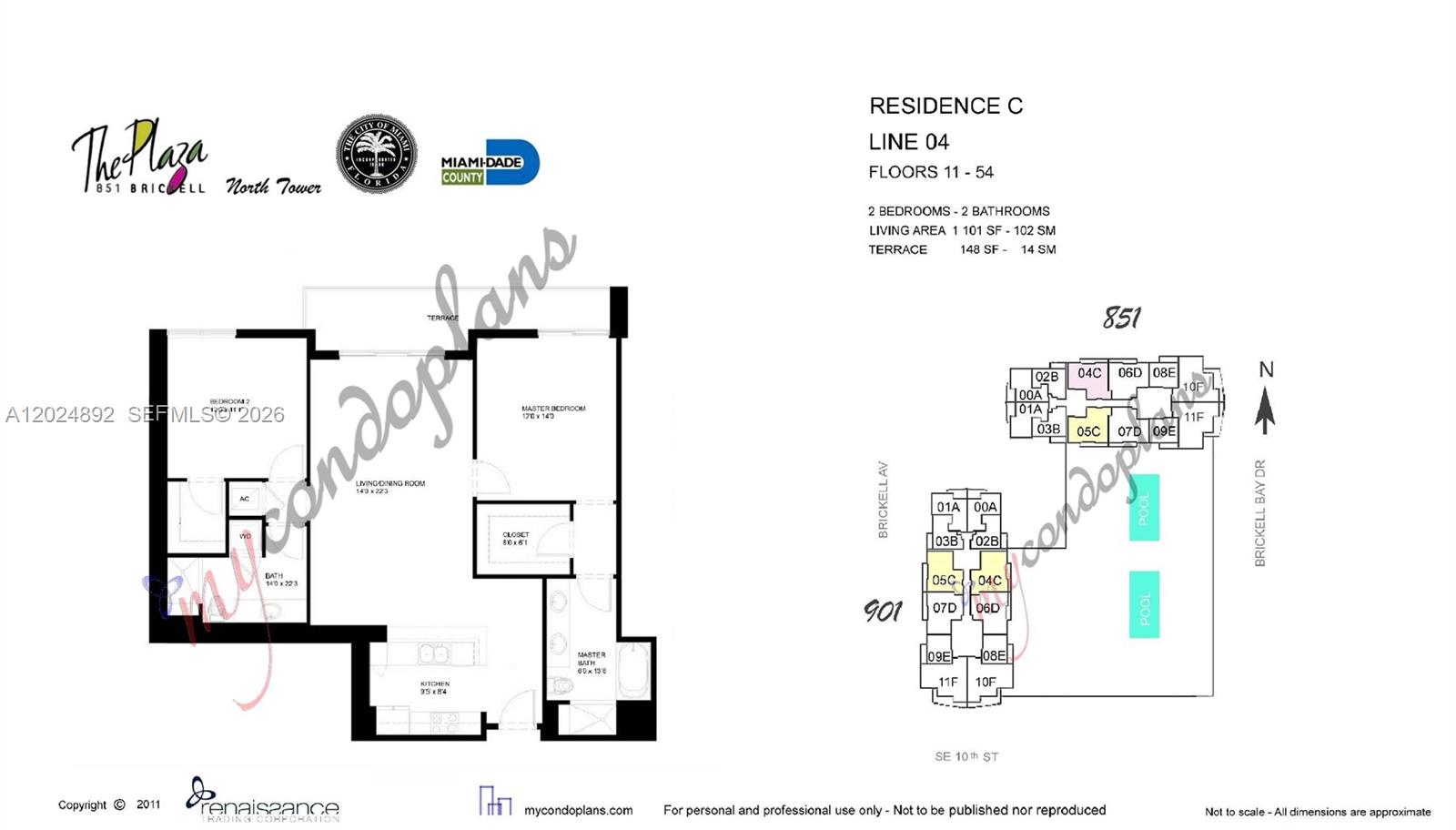 950 Brickell Bay Dr #4204 Miami, FL 33131