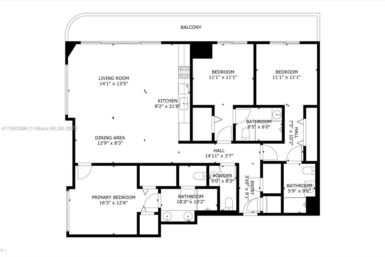 121 NE 34th St #1208 Miami, FL 33137