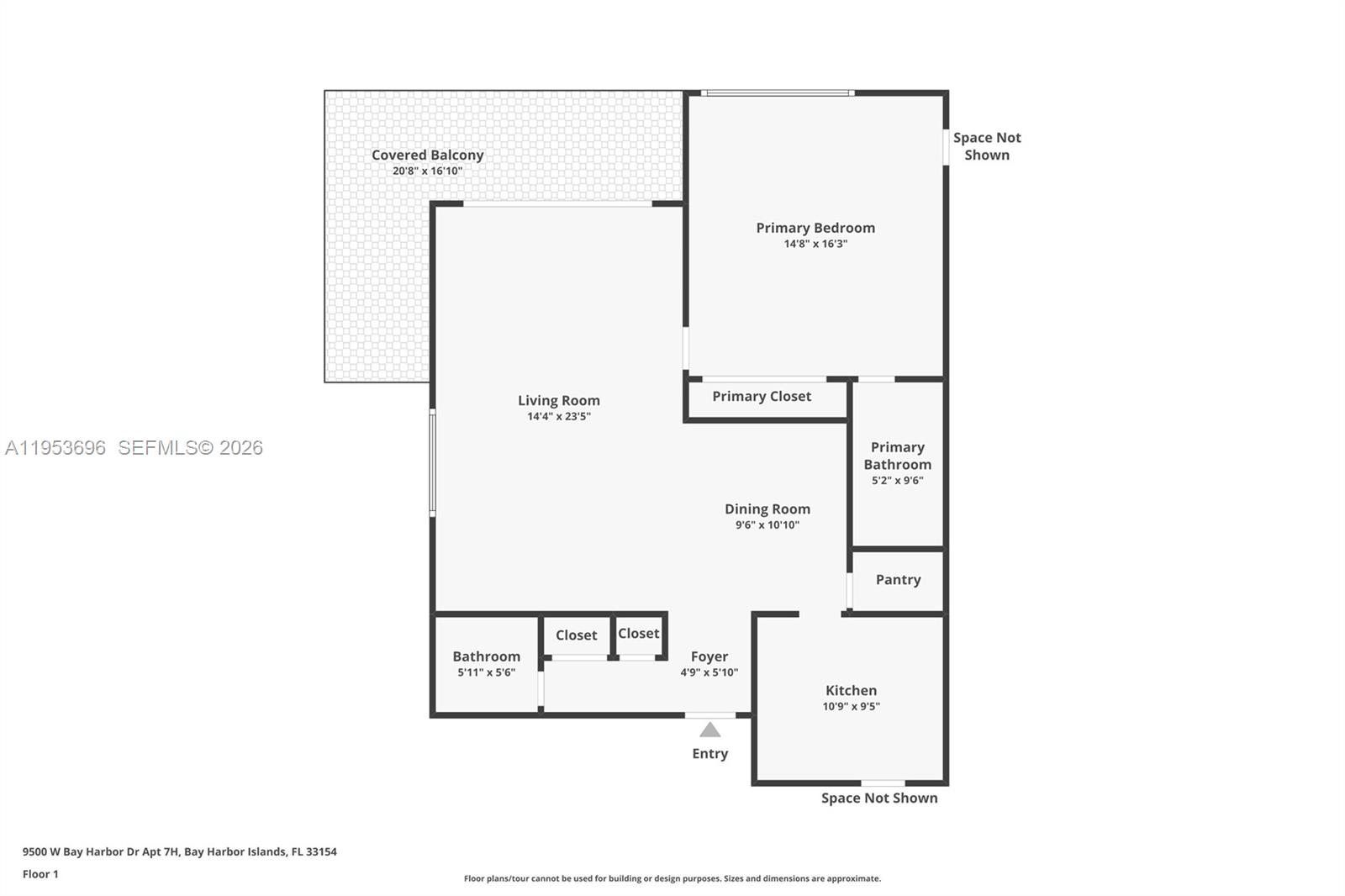 9500 W Bay Hbr Dr #7H Bay Harbor Islands, FL 33154