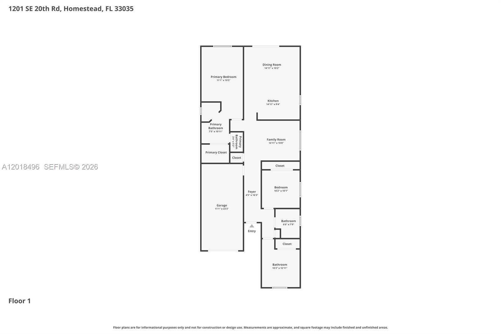 1201 SE 20th Rd Homestead, FL 33035