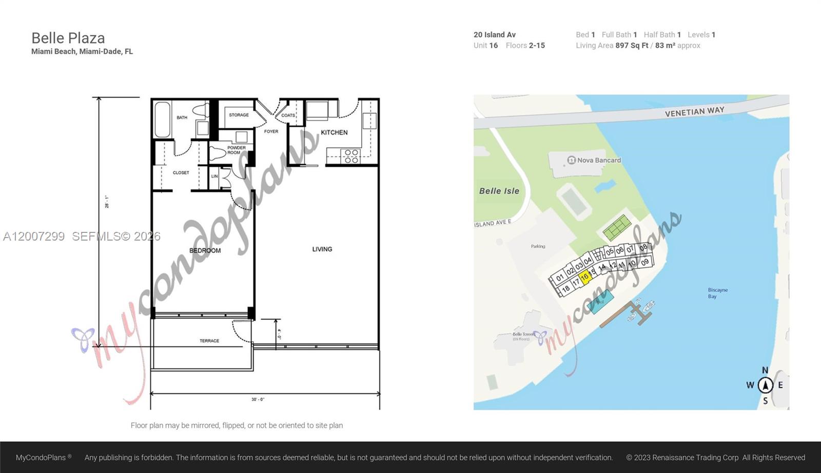 20 Island Ave #1016 Miami Beach, FL 33139